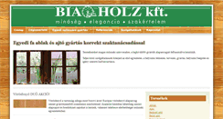 Desktop Screenshot of biaholz.hu